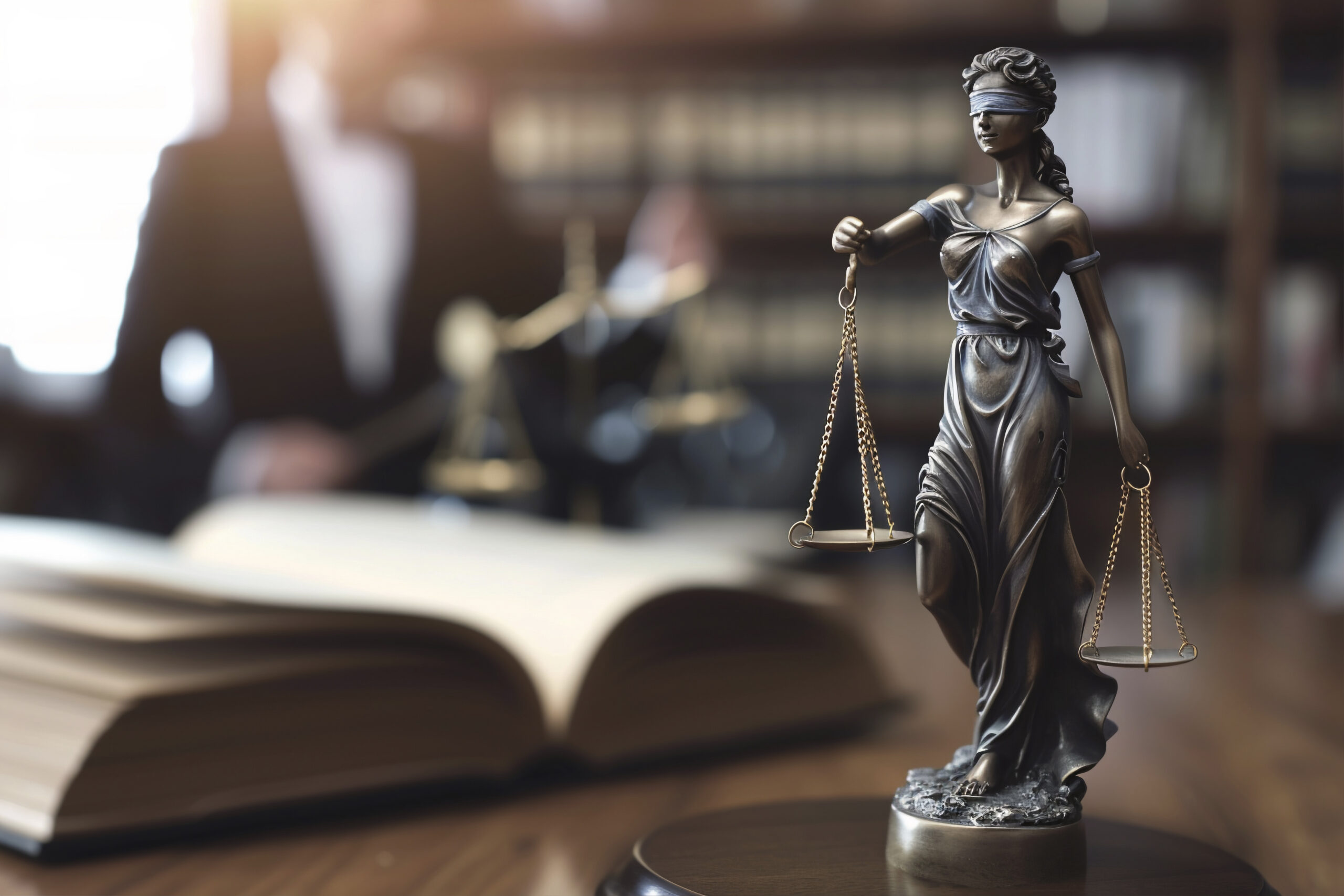 Legal professional working on a case file